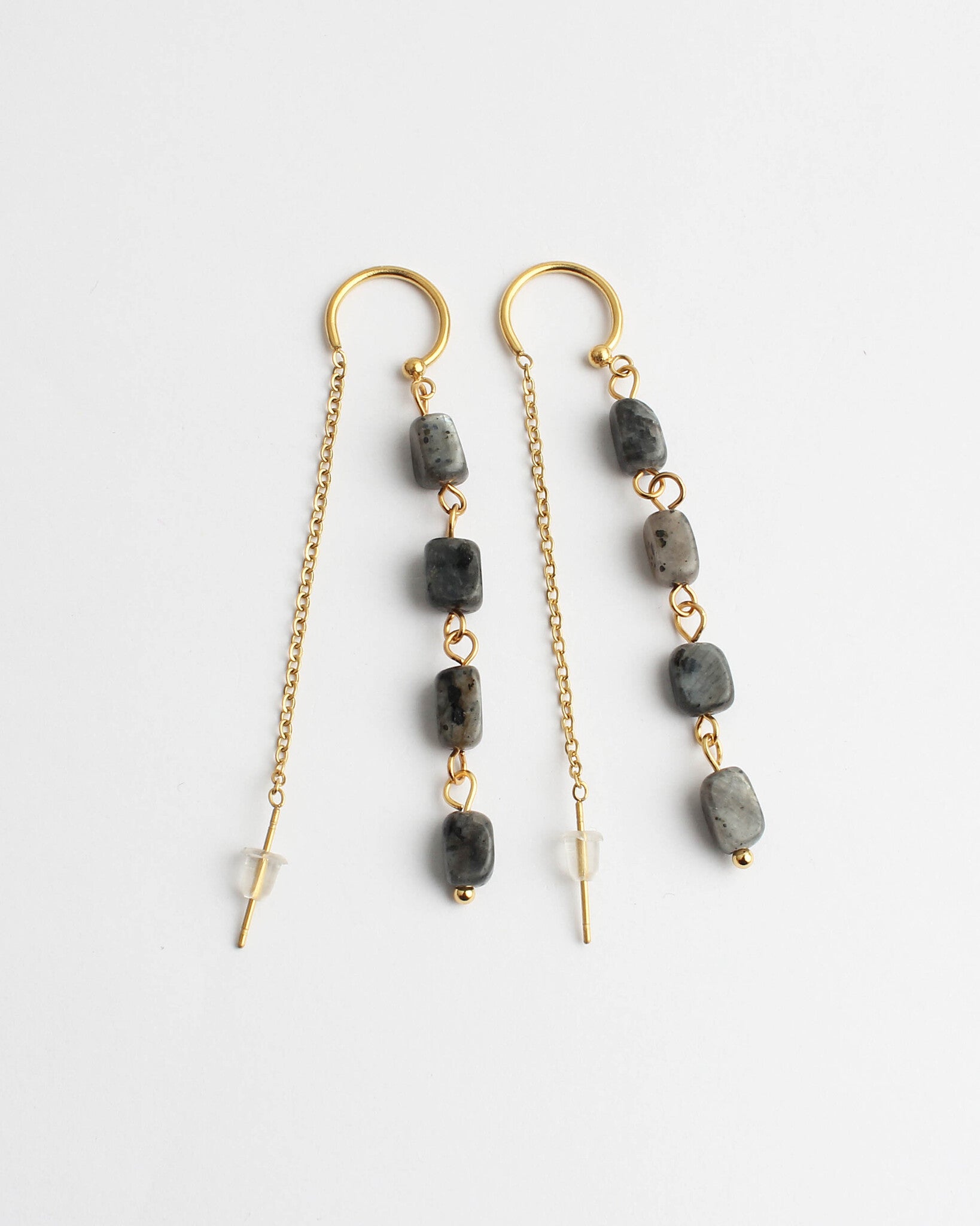 Danielle - Earrings - Natural Stone - Stainless Steel