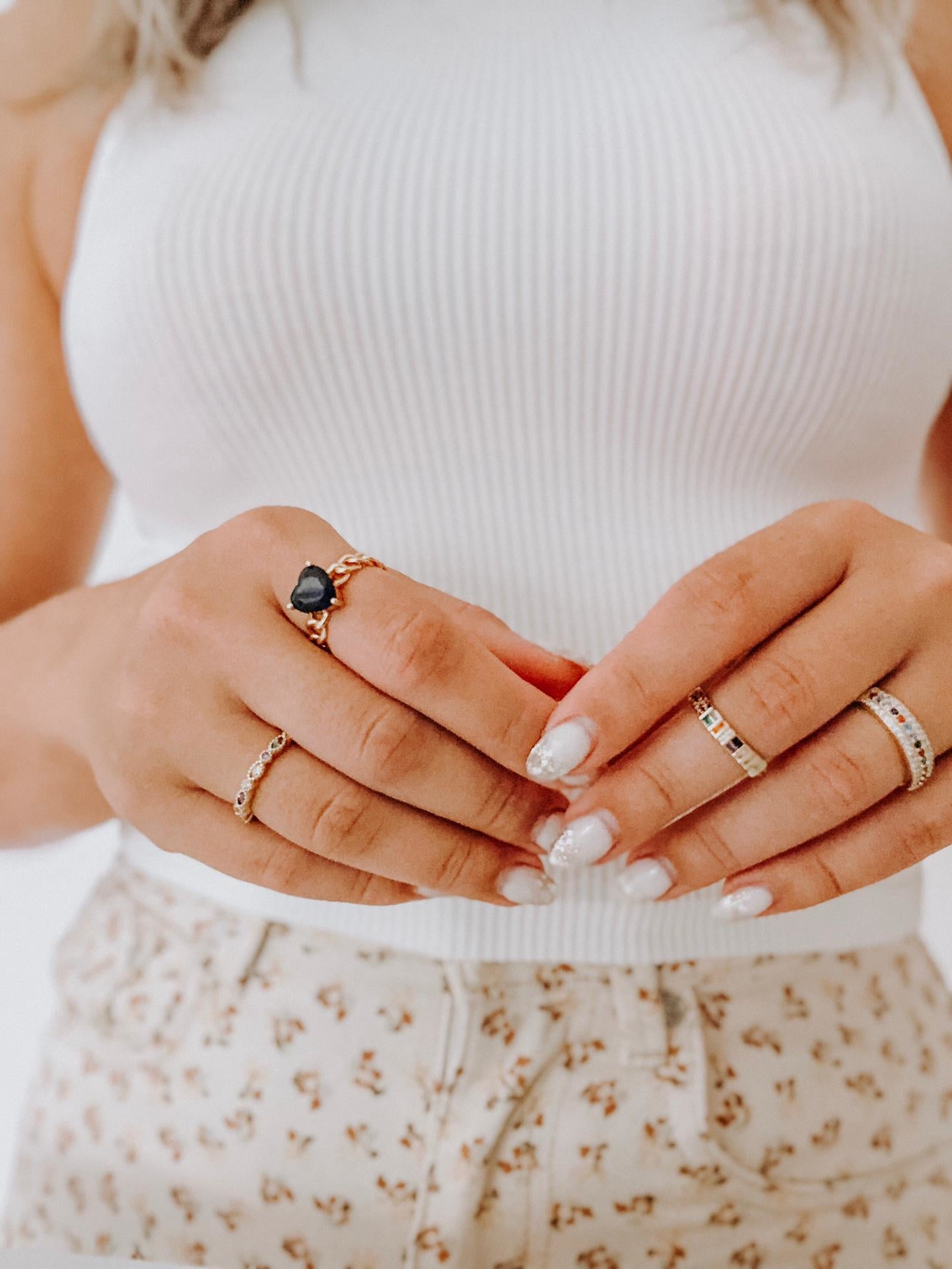 A girls best friend - Ring - Gold plated - Adjustable