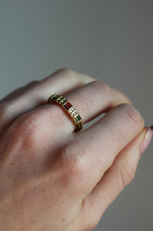 Put a ring on it - Ring - Multicolor - Gold-plated - Adjustable